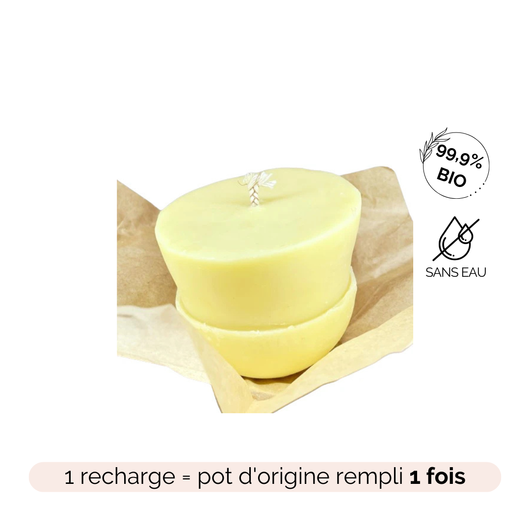 Recharge de la bougie de massage relaxante