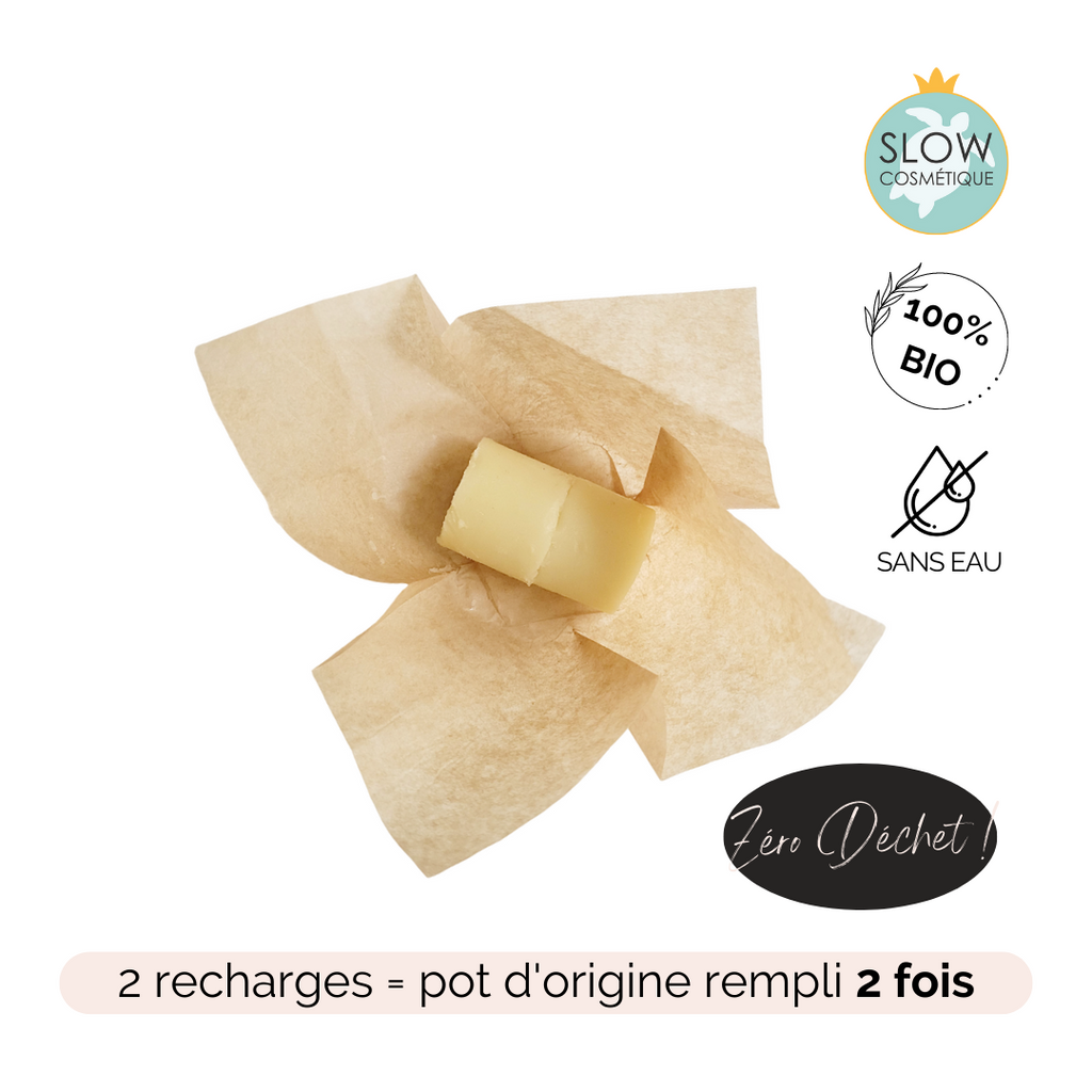 Recharge zéro déchet pour le baume à lèvres et zones sèches - lot de 2
